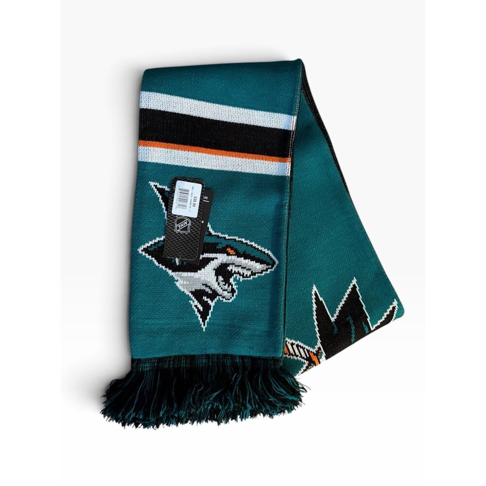 SAN JOSE SHARKS SCARF - Home Jersey RUFFNECK Scarf New With Tag NHL Official